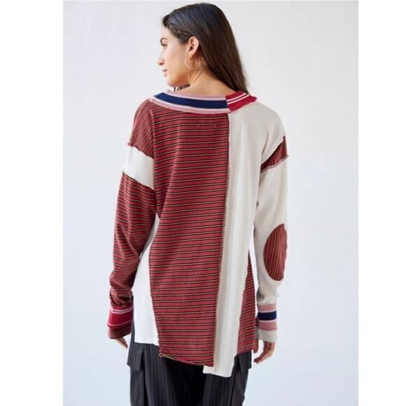 BDG Urban Outfitters Frazer Spliced Slouchy Sweater Size XS - Picture 2 of 11